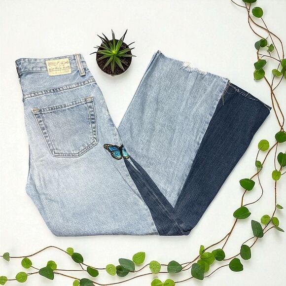 AG Adriano Goldschmied Jeans 25R Reworked Flare The Rhett High Rise Distressed - Picture 4 of 6